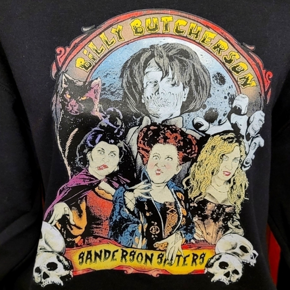 Hocus Pocus Billy Butcherson SANDERSON sisters sweatshirt NEW